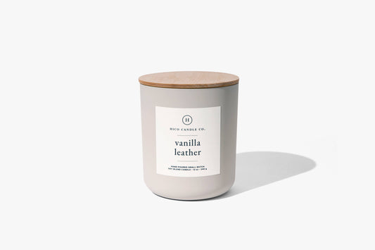 Vanilla Leather Candle: 12oz Candle