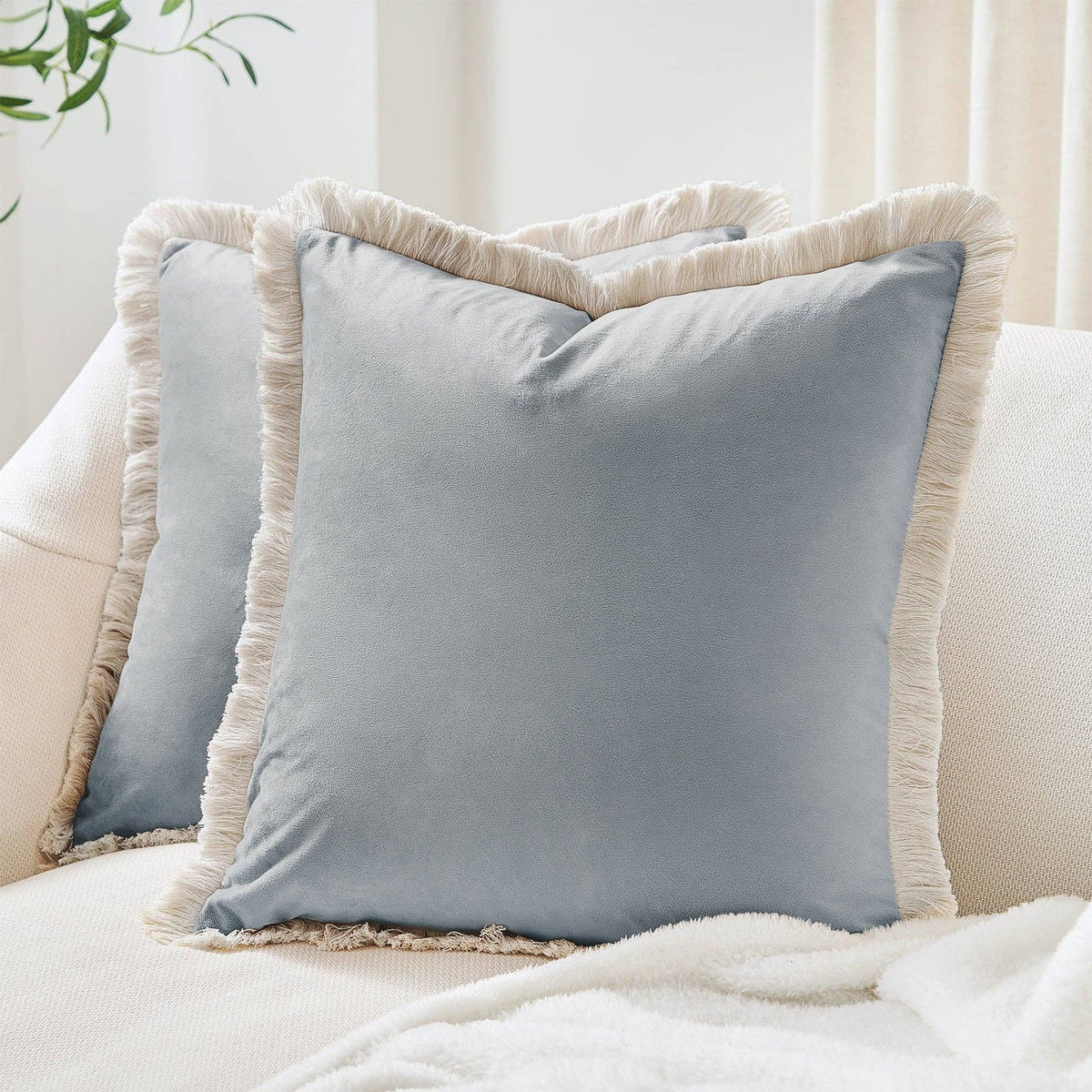 Nacazcol Pillow Powder Blue: 18x18 inch