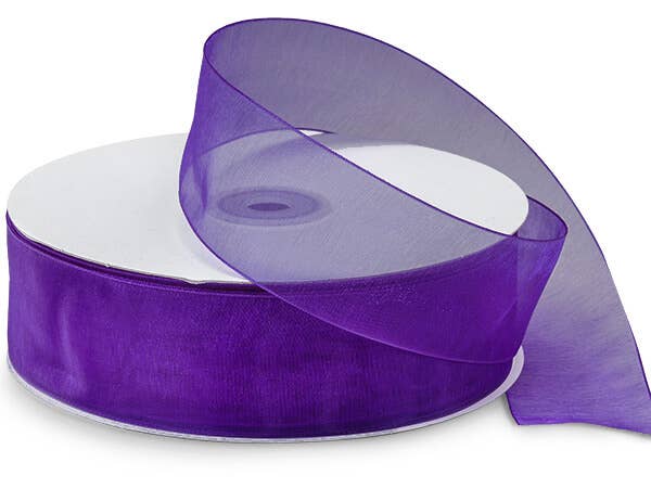 Sheer Organza Gift Packaging Ribbon: Light Blue, 1 Pack, 7/8"x100 yards