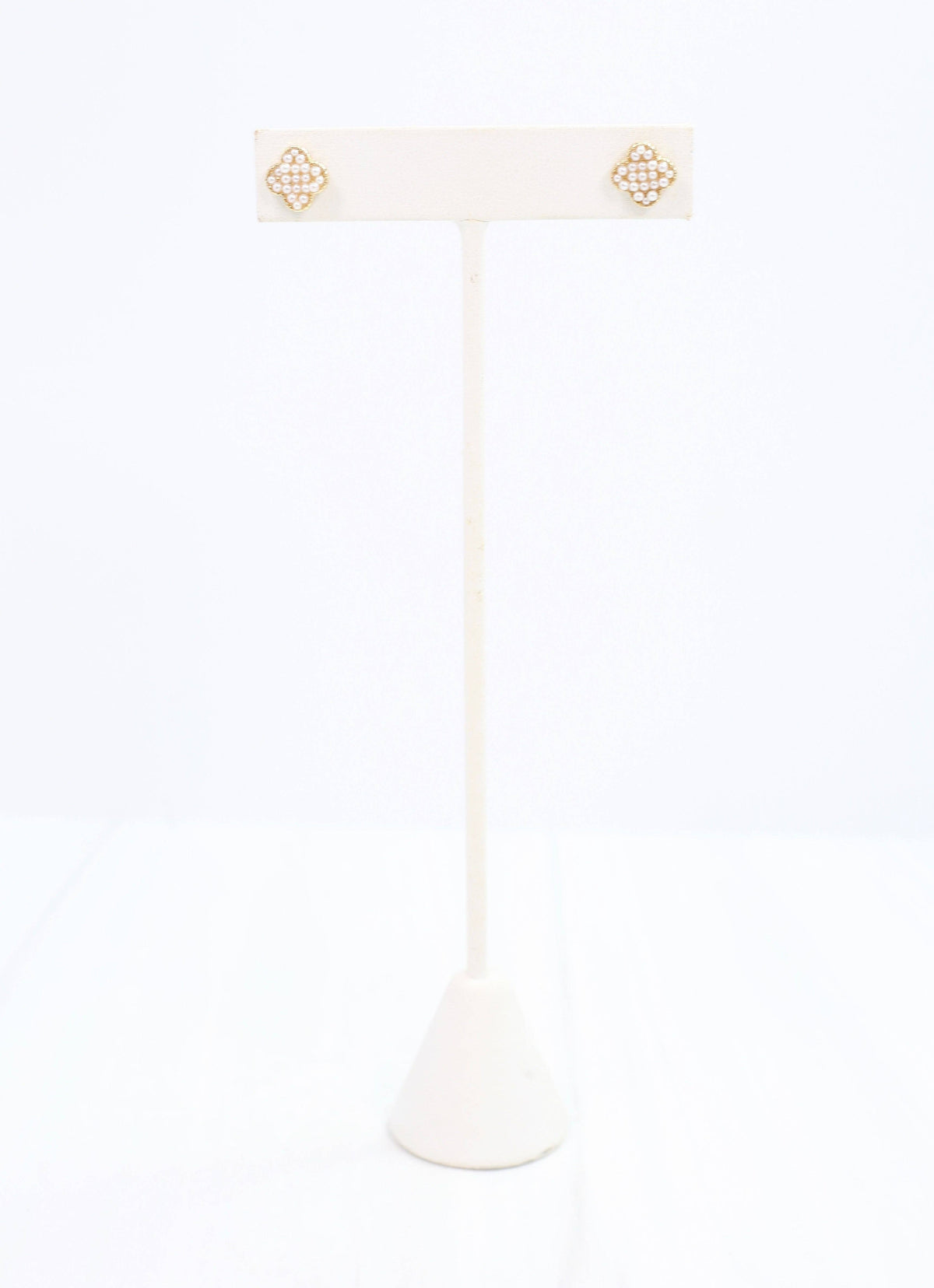 Jackee Pearl Clover Earring Ivory