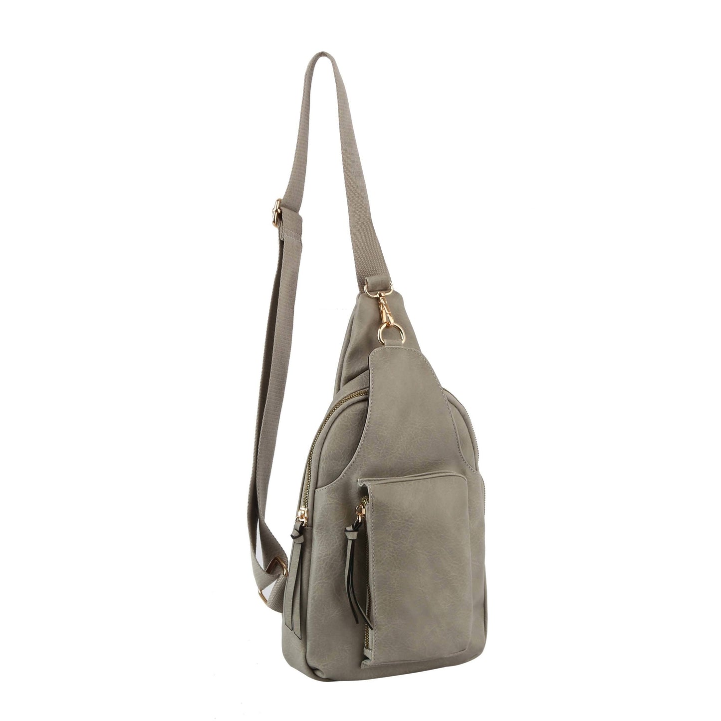 Crossbody Small Sling Backpack Dapack Chest Bag: Black / ONE SIZE