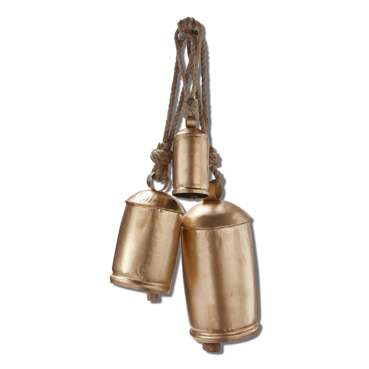 Christmas Antique Hanging Bells - Antique Gold