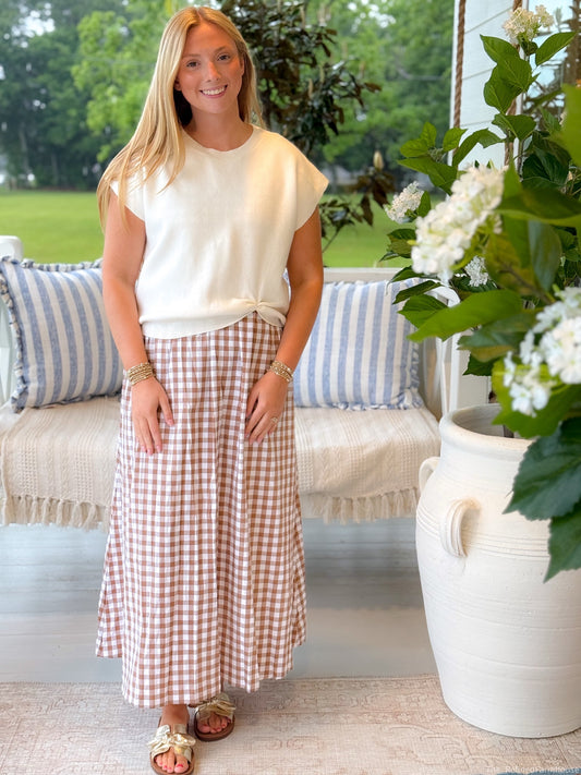 Caramel Picnic Midi Set