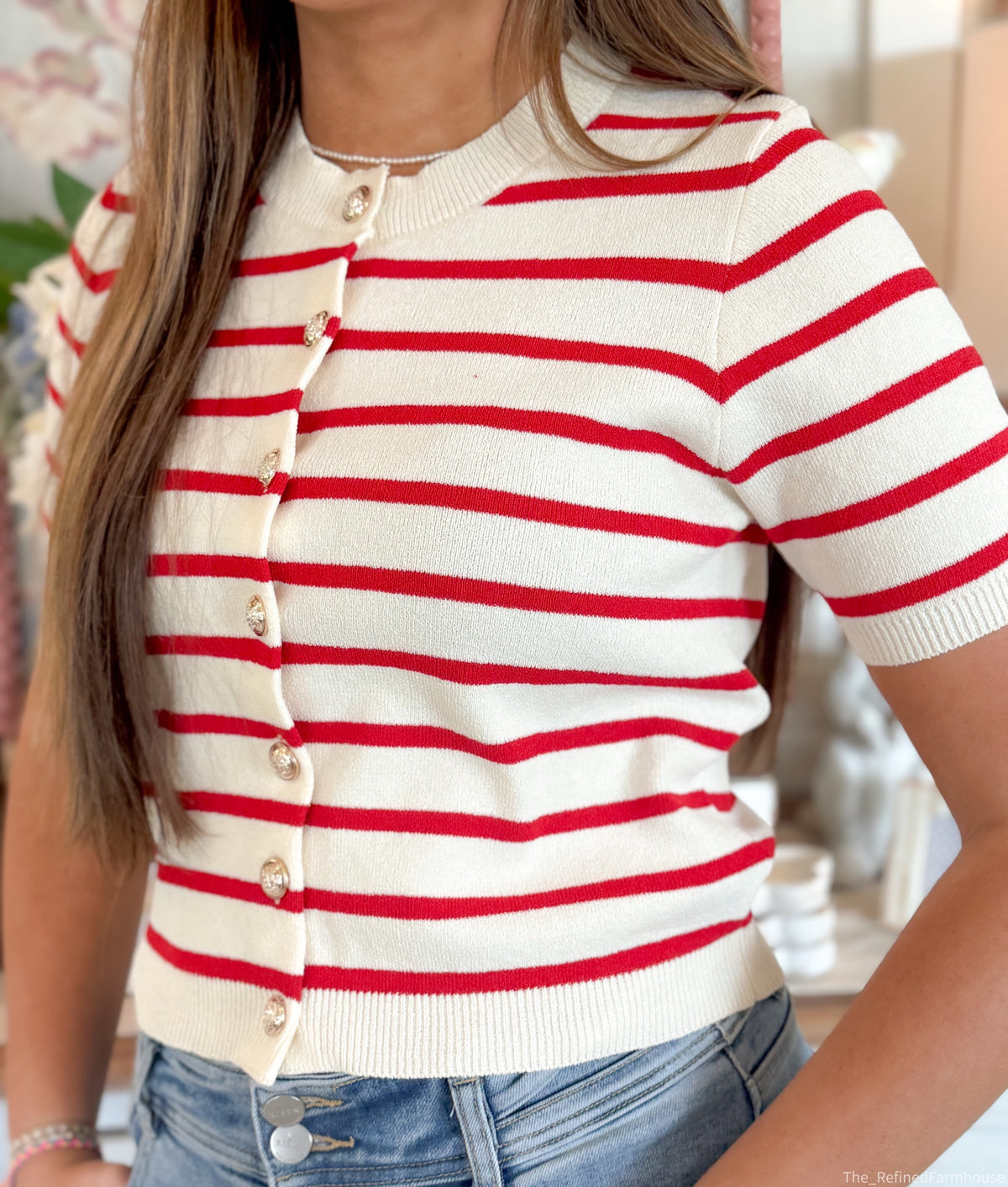 The Scarlett Stripe Top