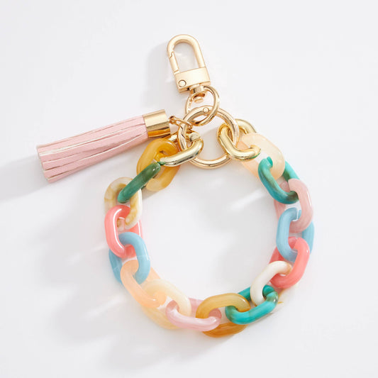 Acrylic Chain Tassel | Keychain: MULTI