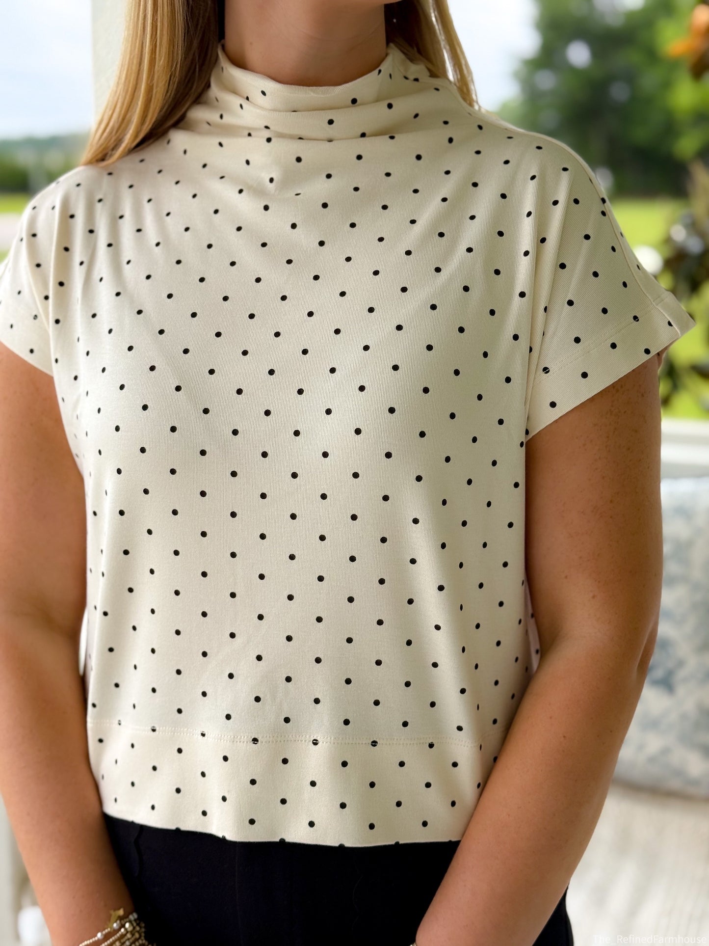 Graceful Dot Blouse