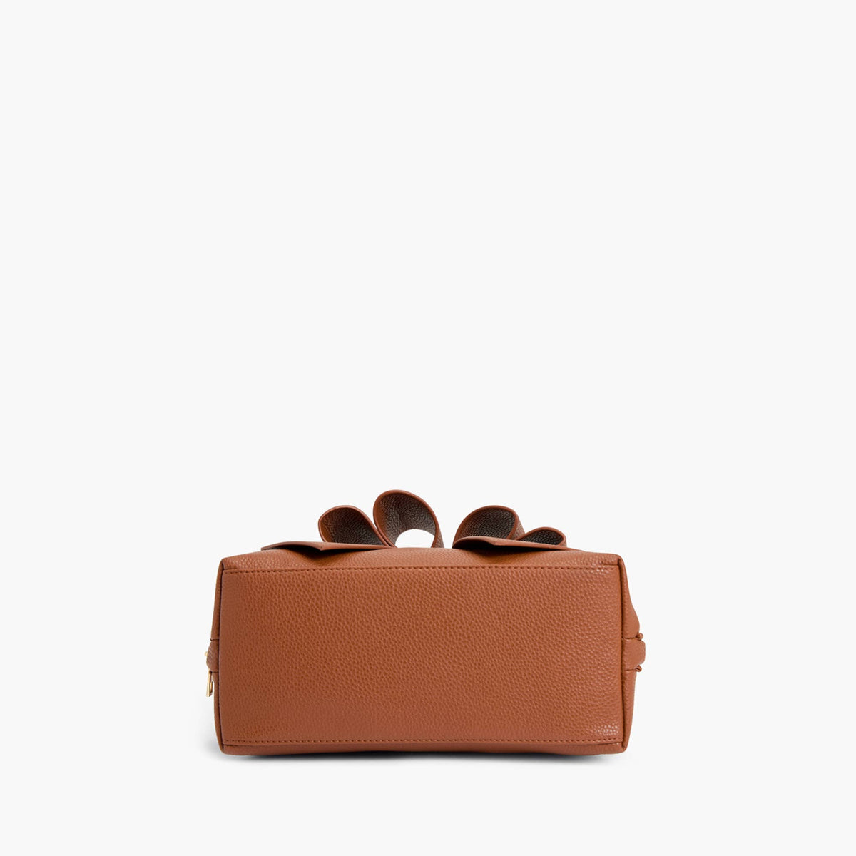 Bea Braided Top Handle Satchel: Cognac