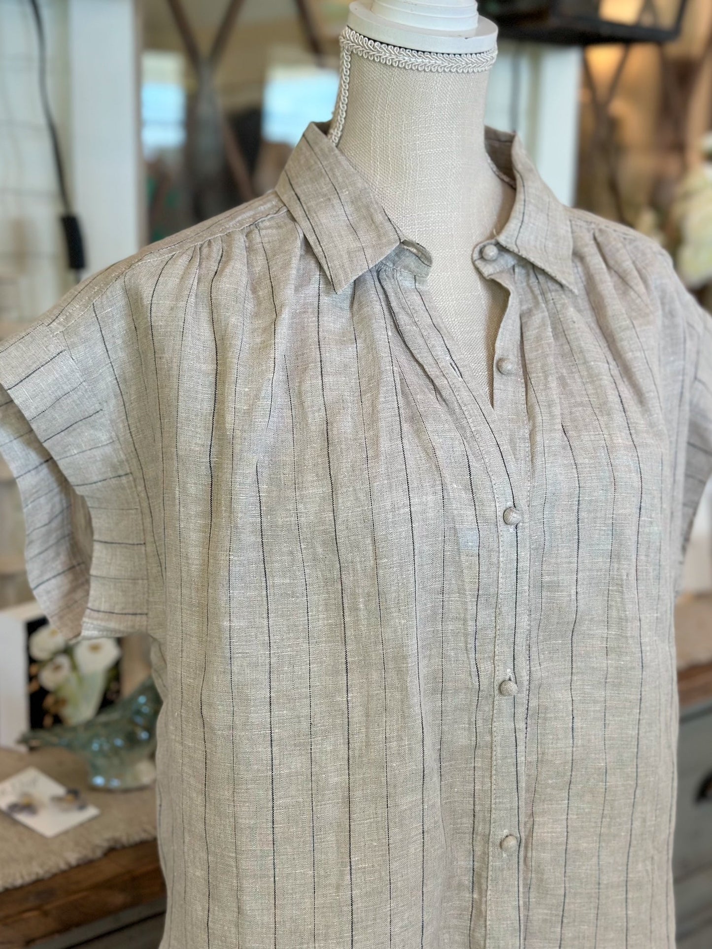 Casey Linen Top