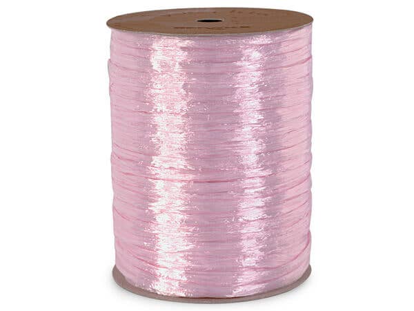 Pearlized Raffia Ribbon: Light Blue, 1 Pack, 100 yards