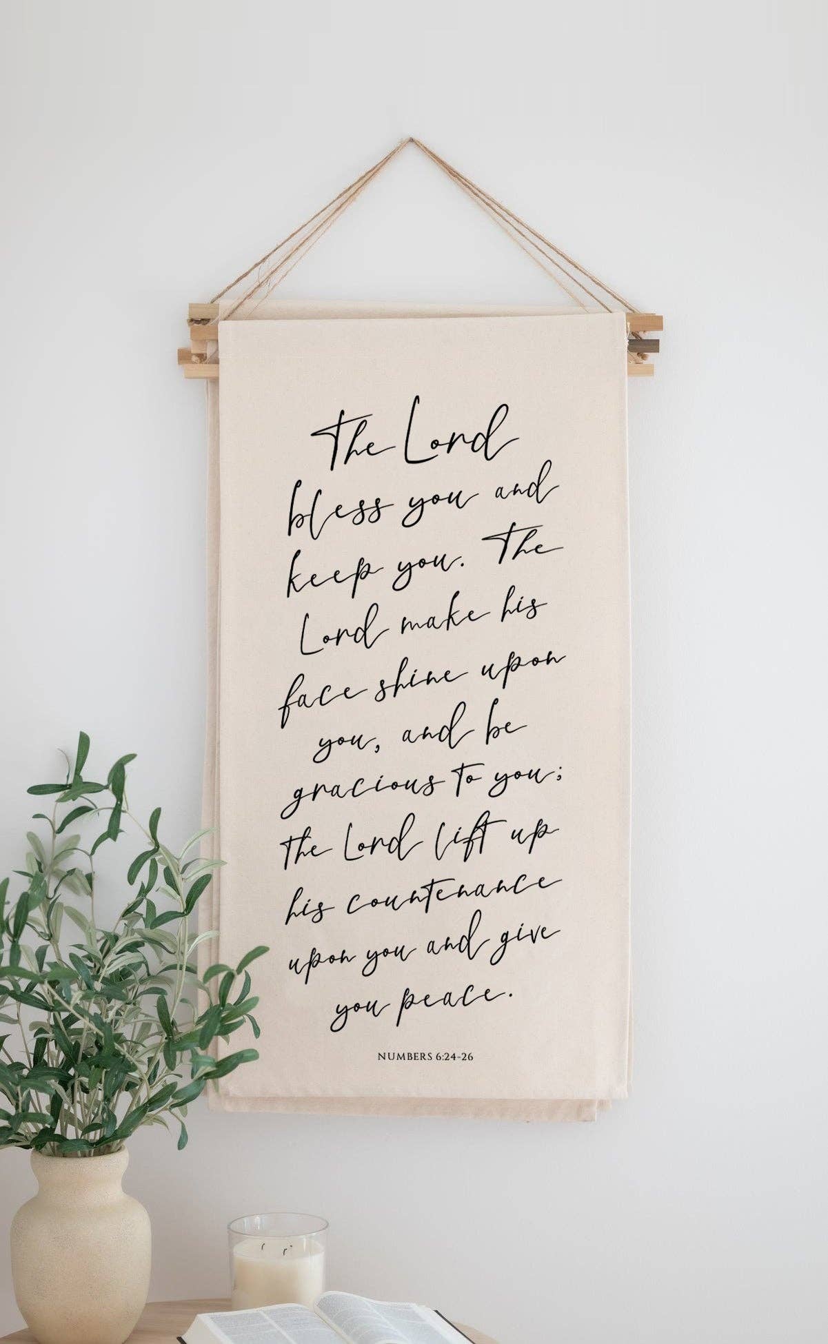 Hanging Scroll Banner | The Lord Bless