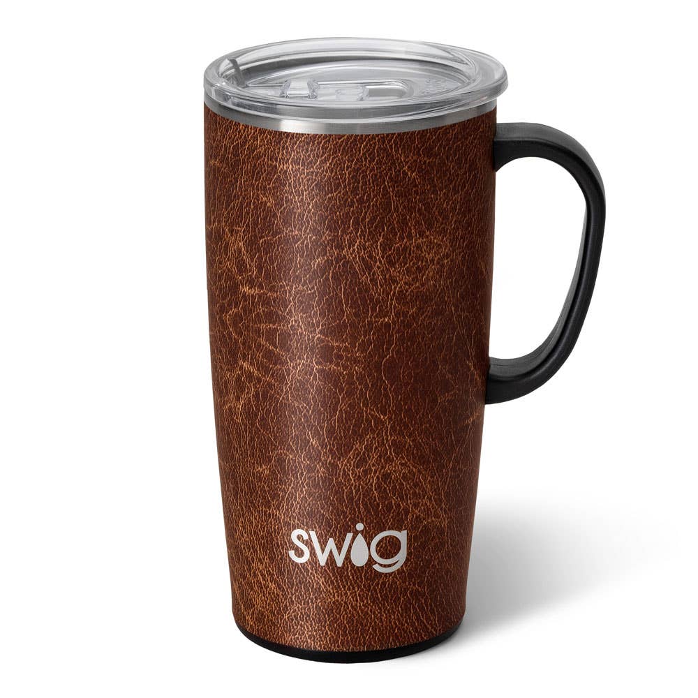 Leather Swig Travel Mug (22oz)