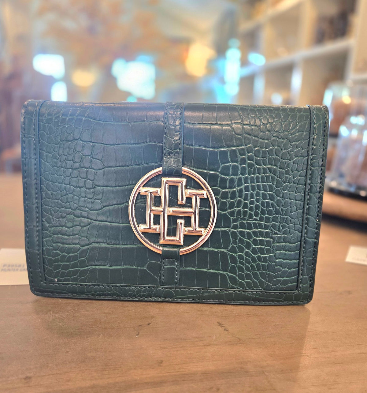 Cecilia Circle Logo Handbag – Hunter Green