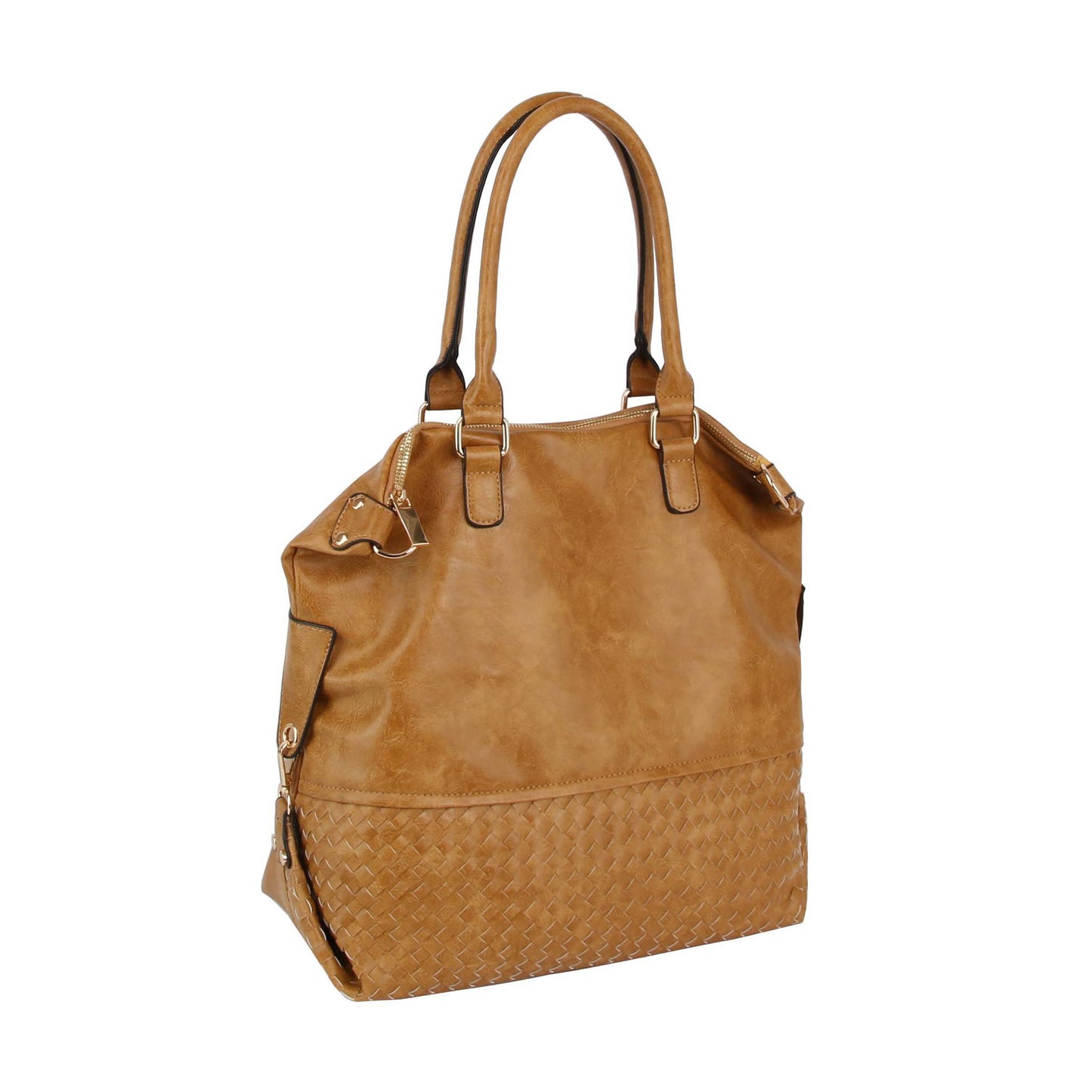 Women Tote Shoulder Top Handle Hobo Handbag: MOCHA / ONE SIZE