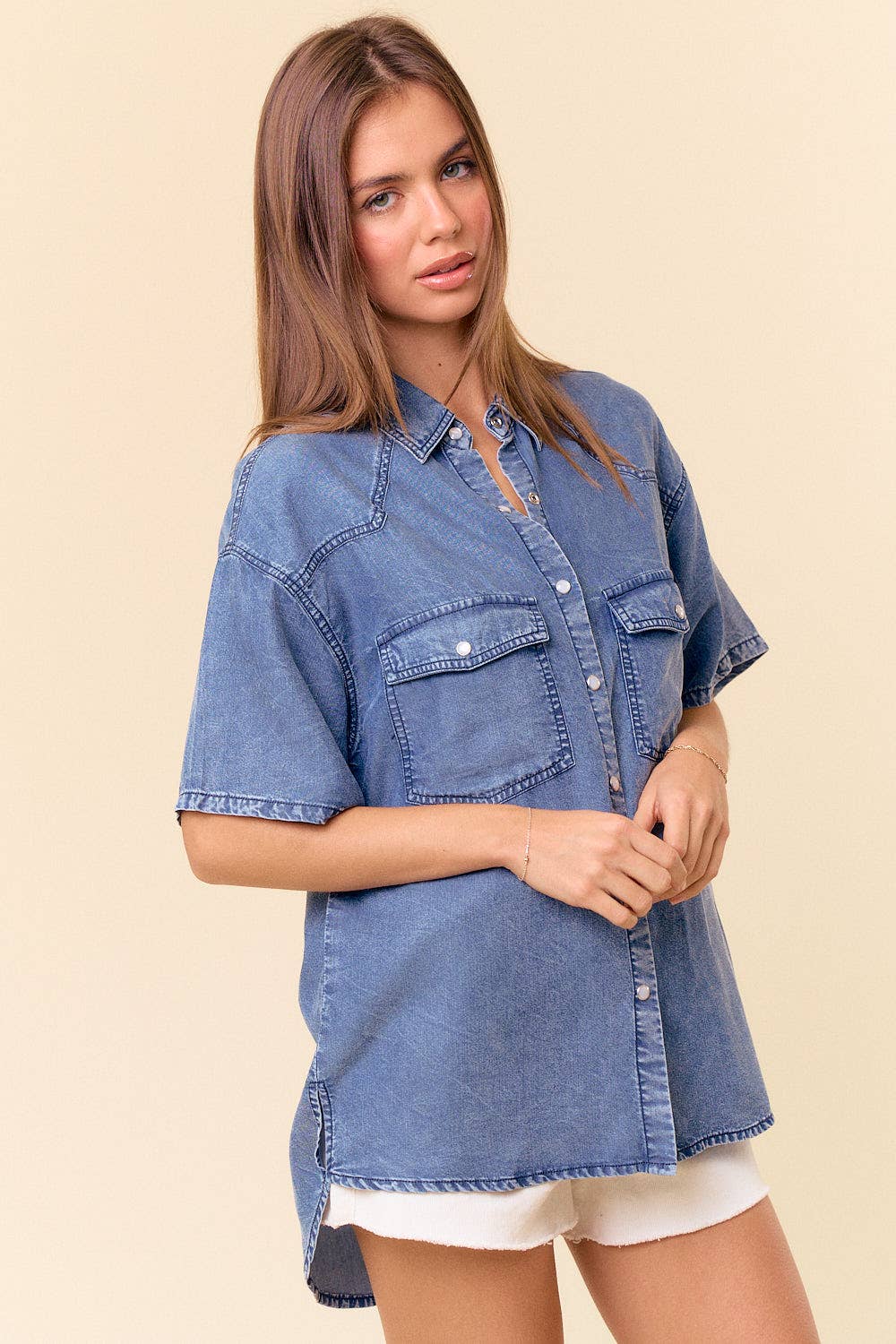 Westward Denim Top