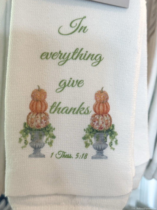 1 Thess.5:18 Give Thanks Socks
