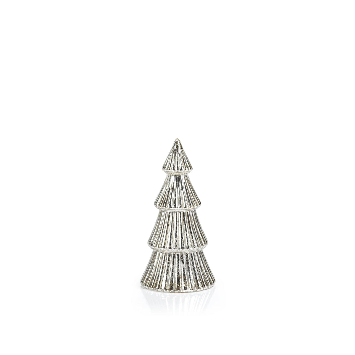 LED Ribbed Antique Tree - Silver - Small
