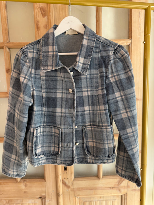Blue Ridge Plaid Denim Jacket
