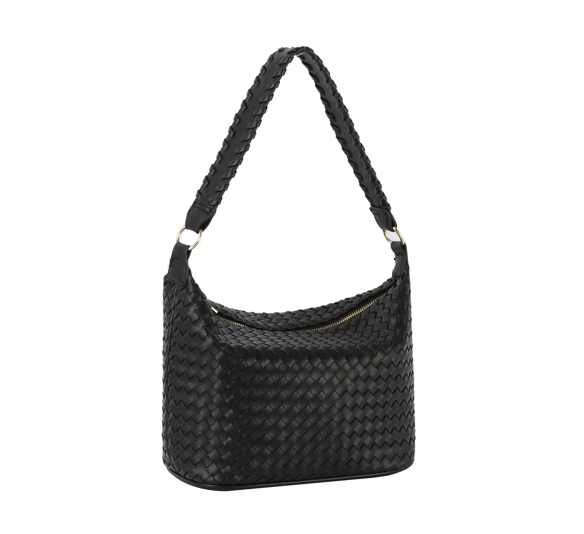 Woven hobo bag: STONE