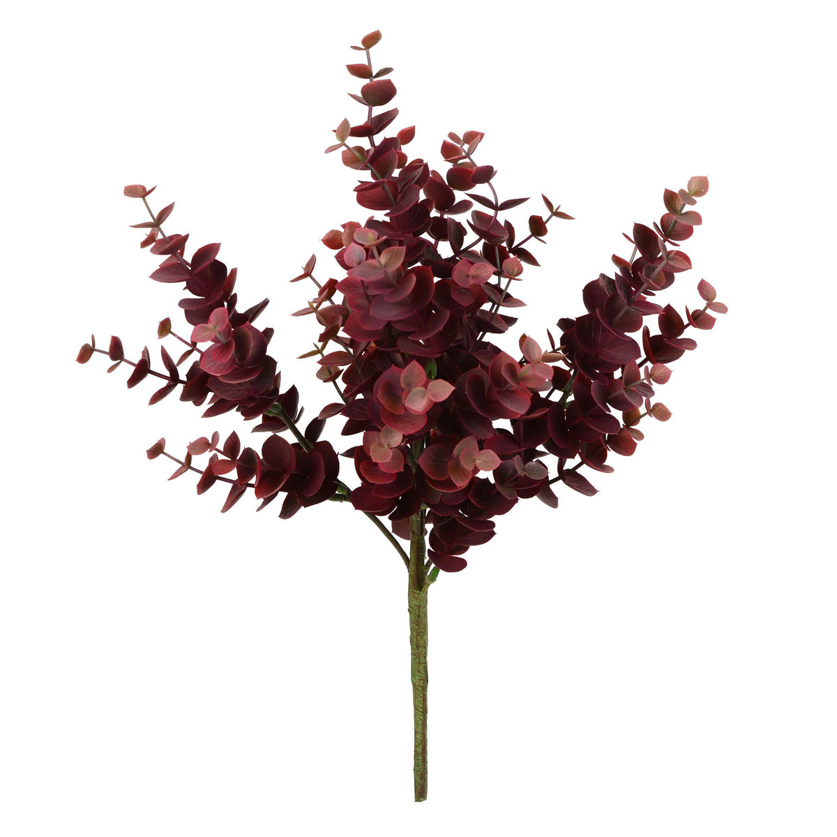 Vickerman 13" Burgundy Jade Leaf Spray 4/Pk: Burgundy, Plastic, 13"
