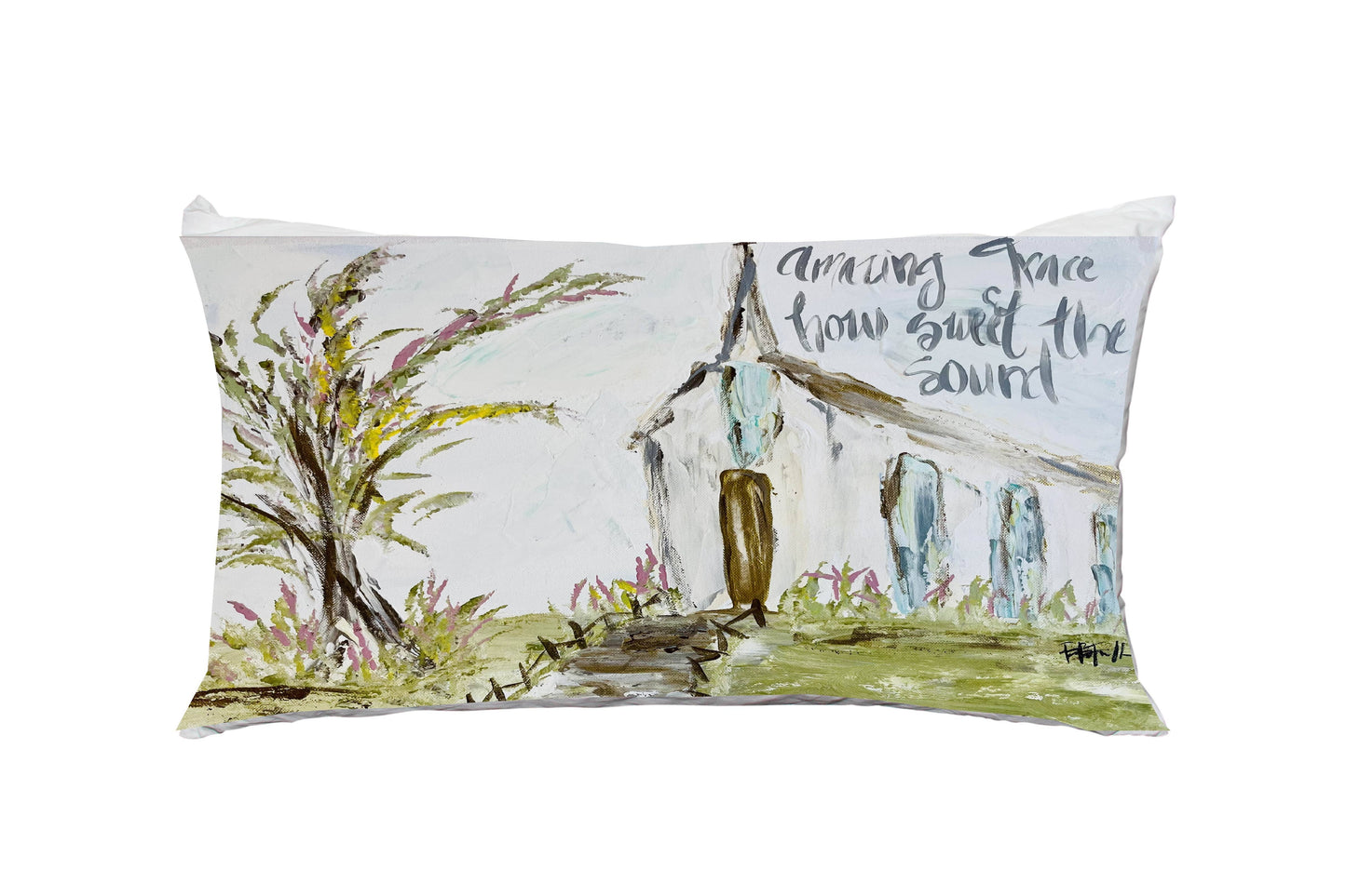 "Amazing Grace Bridgett" on 14"X 24" Pillow: 14"x24", Pillow