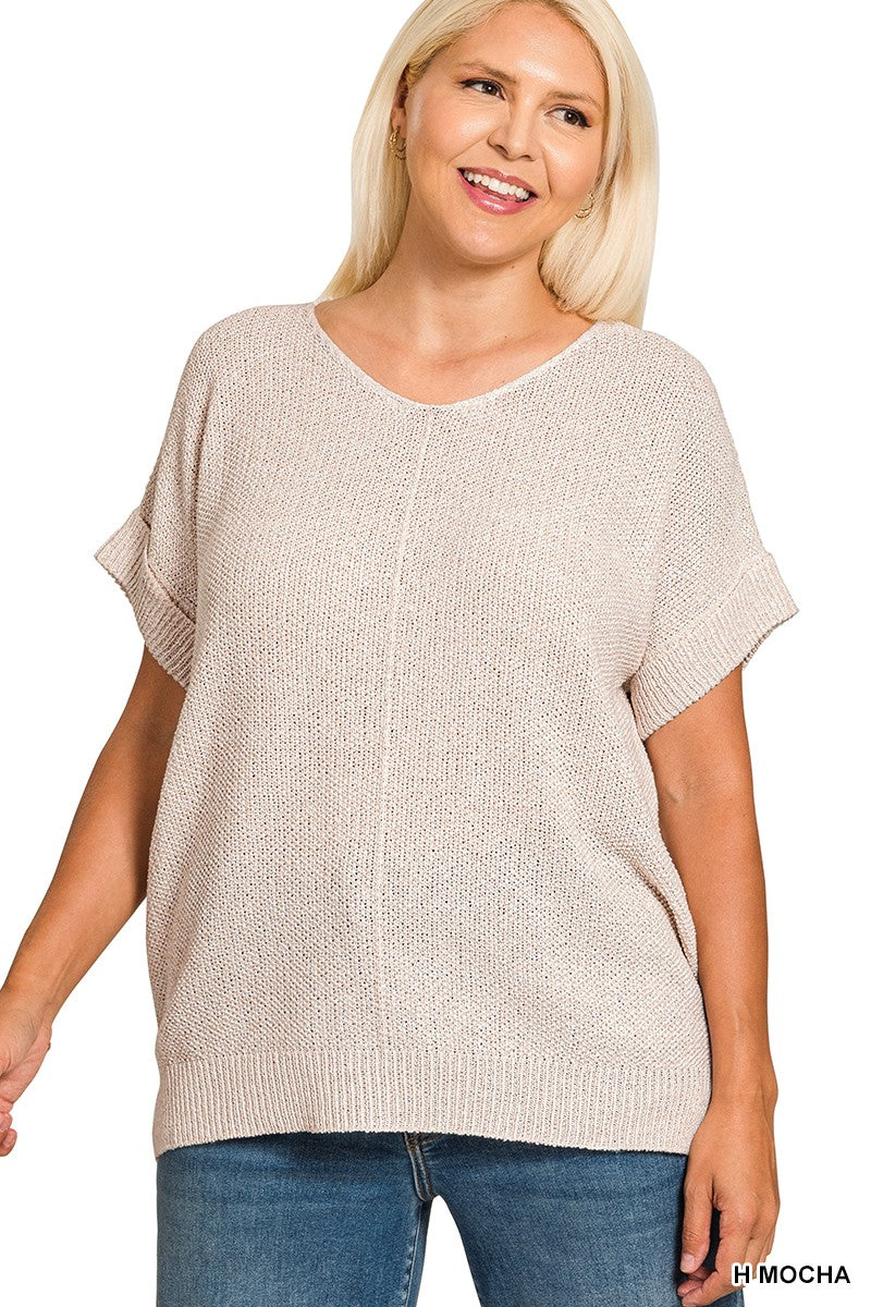 Centerline Sweater Mocha - Curvy