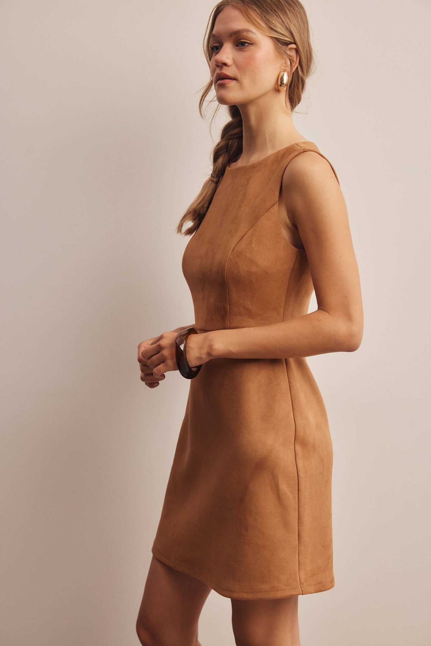 Autumn Muse Suede Dress