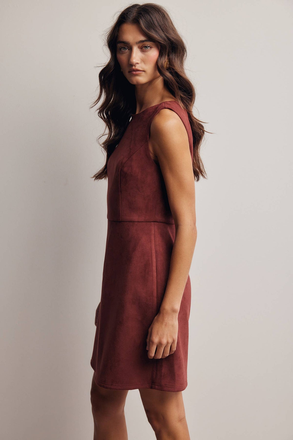 Autumn Muse Suede Dress