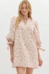 Rosey Floral print pullover mini dress