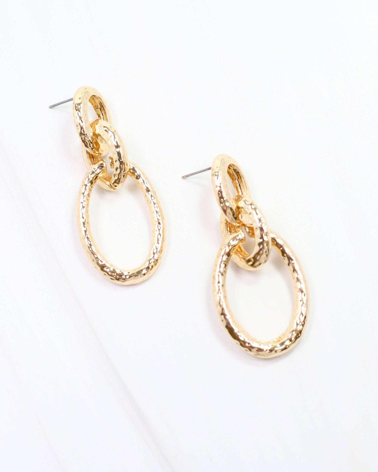Lucinda Link Earrings Gold