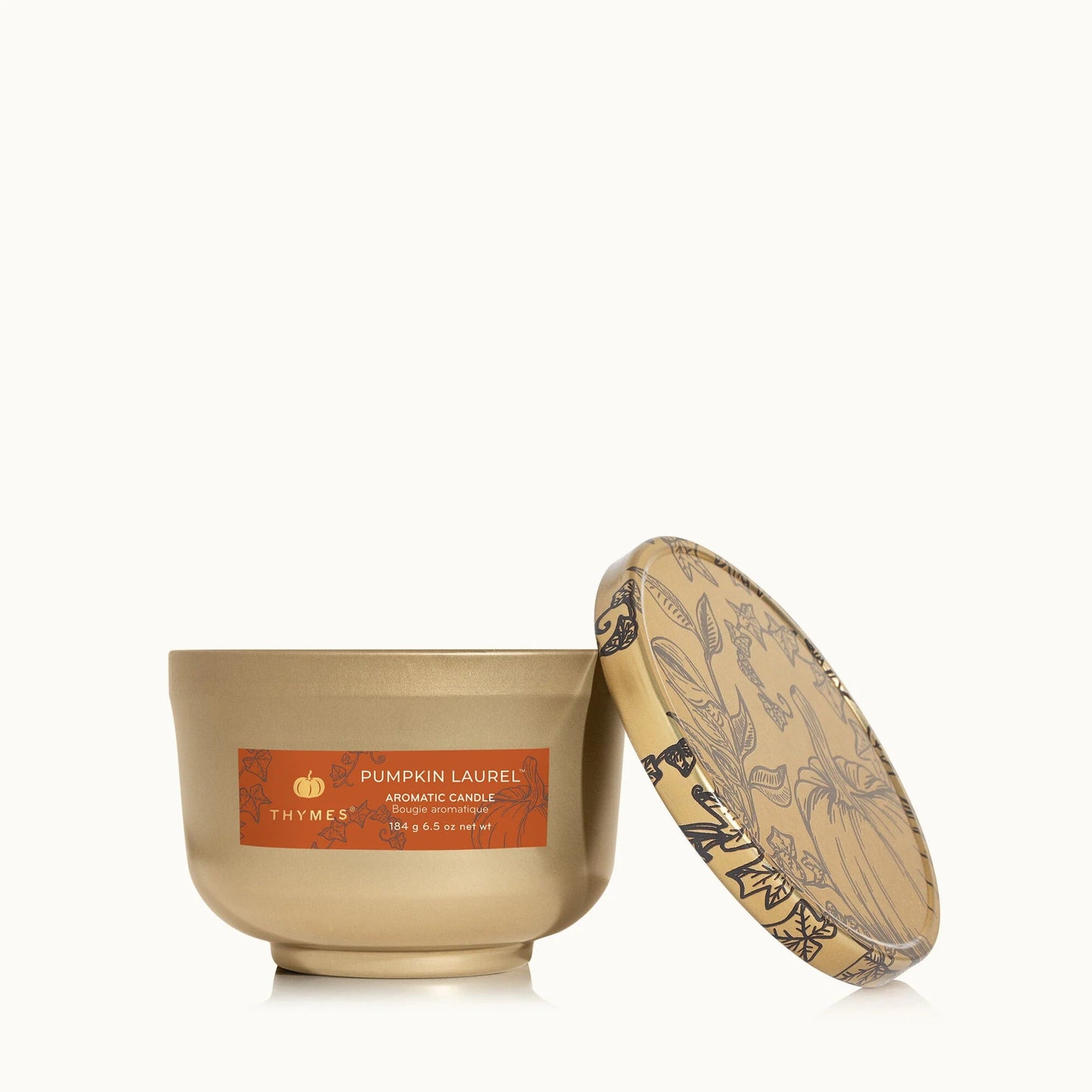 Pumpkin Laurel Tin candle-Thymes