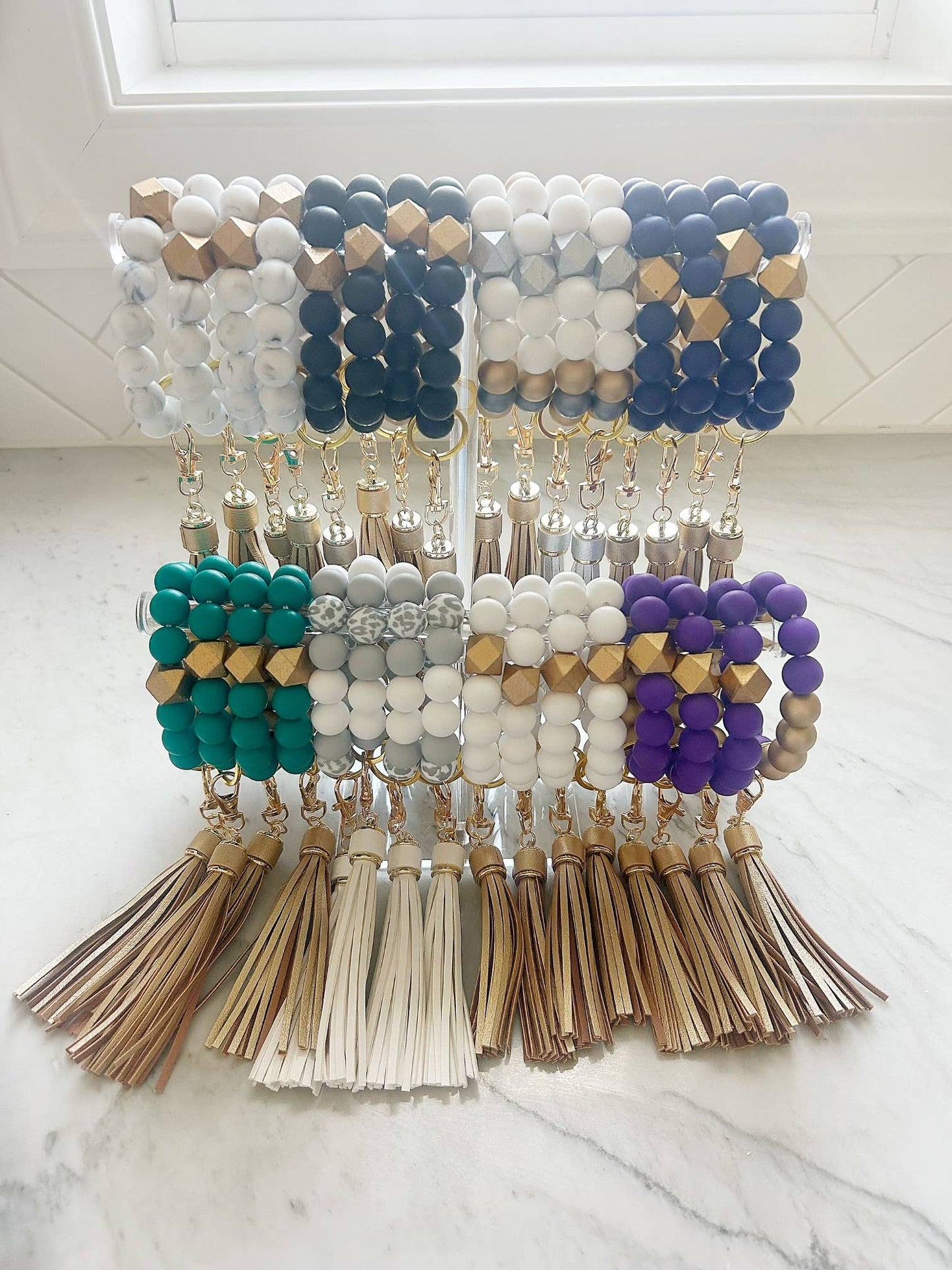 Marble•ous Wristband Keychain: No Phone Attachment, No Wallet