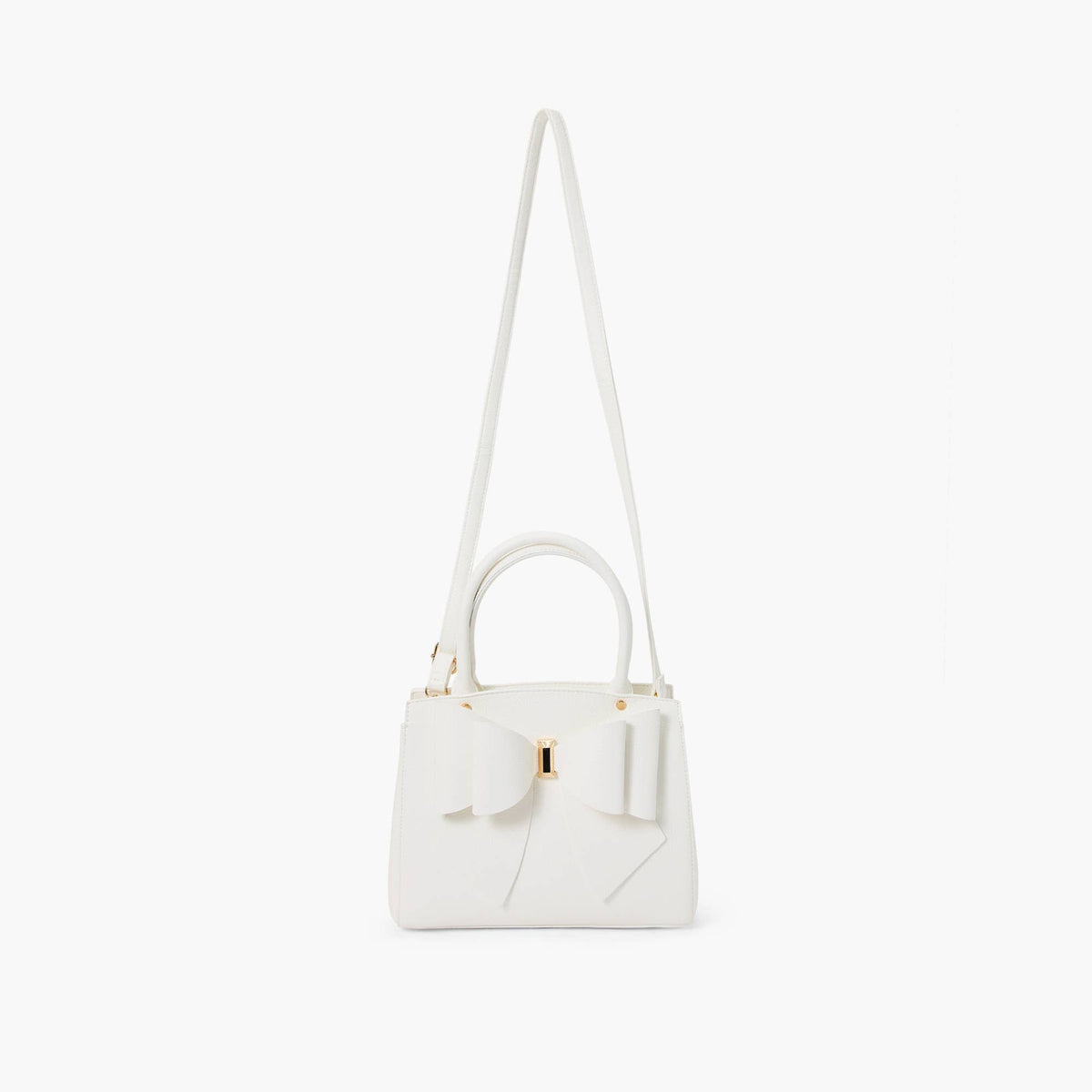 Park Double Bowtie Top Handle Satchel: White