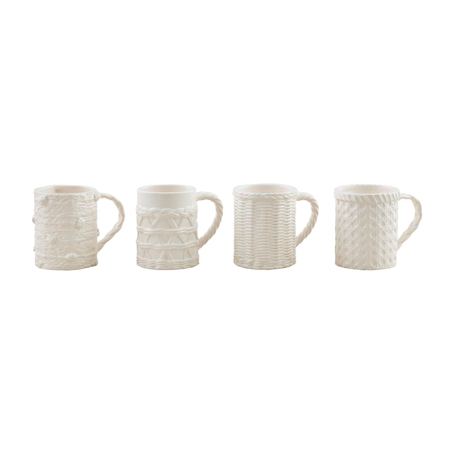 Woven Stoneware Mugs-4 Styles