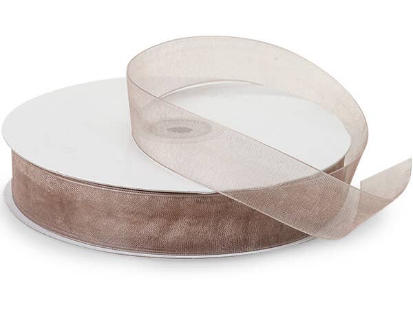 Sheer Organza Gift Packaging Ribbon: Light Blue, 1 Pack, 7/8"x100 yards