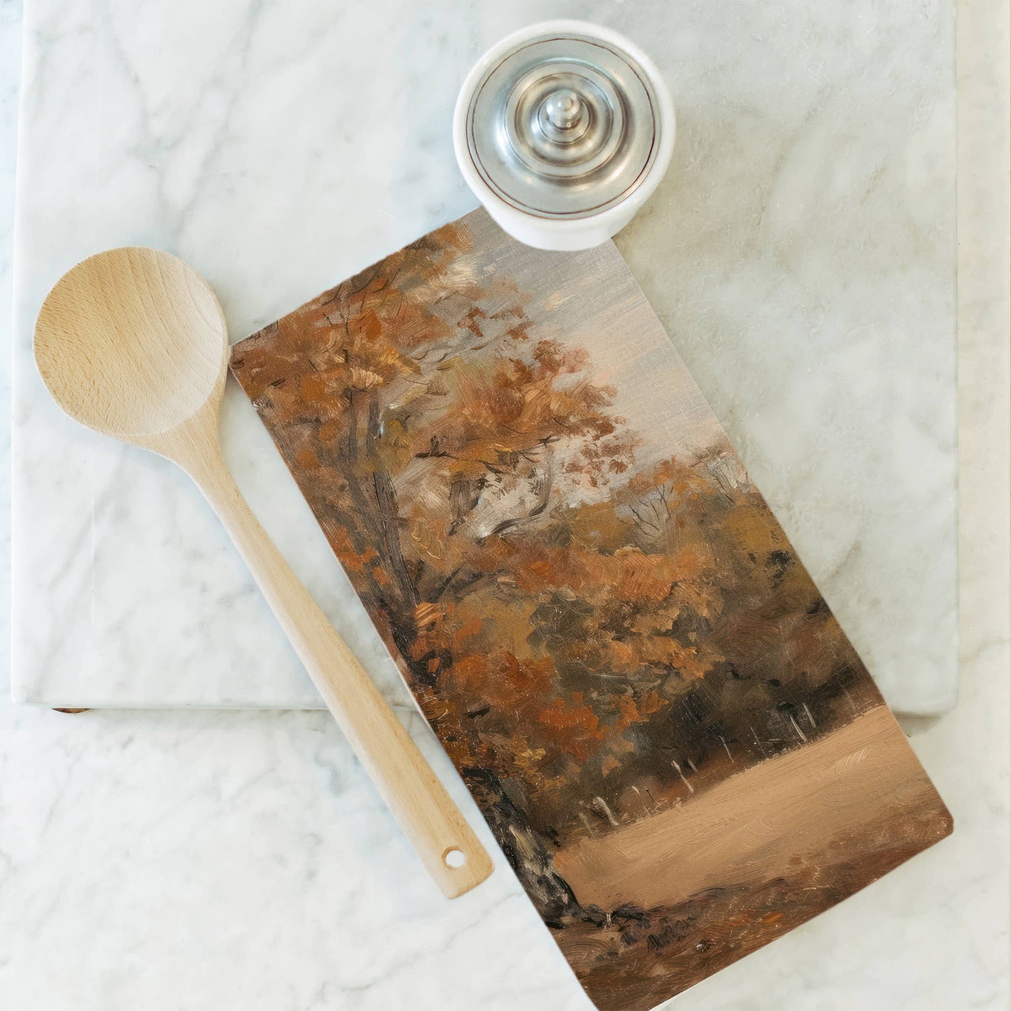 Autumn Tree Tea Towel: Natural