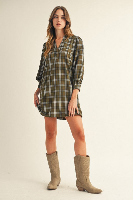 Backwoods Check Dress