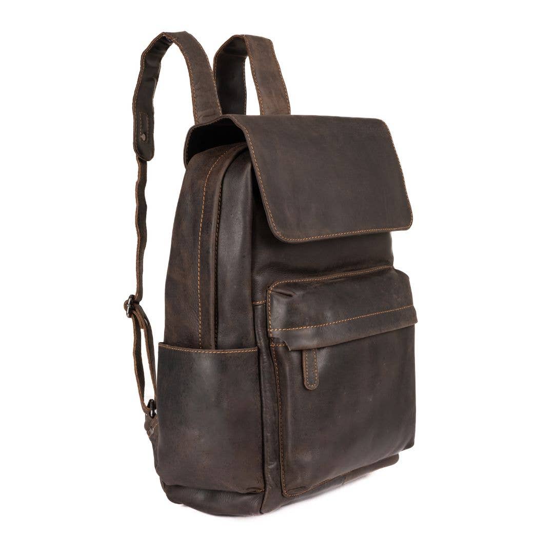 Leather Vintage Backpack Scott- Sandal