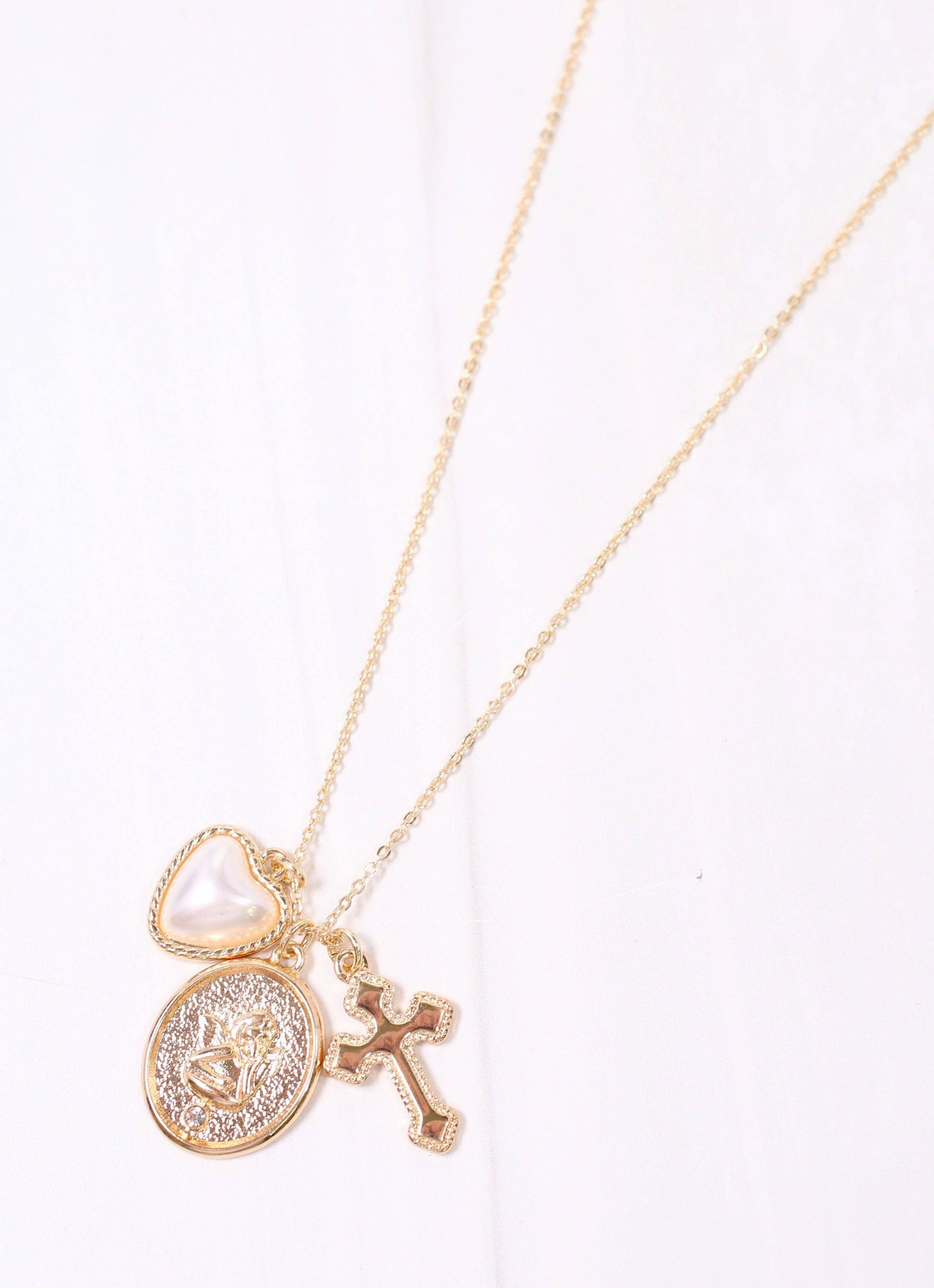 Gillian Charm Necklace Gold