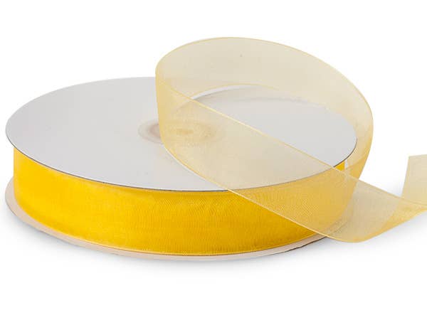 Sheer Organza Gift Packaging Ribbon: Light Blue, 1 Pack, 7/8"x100 yards
