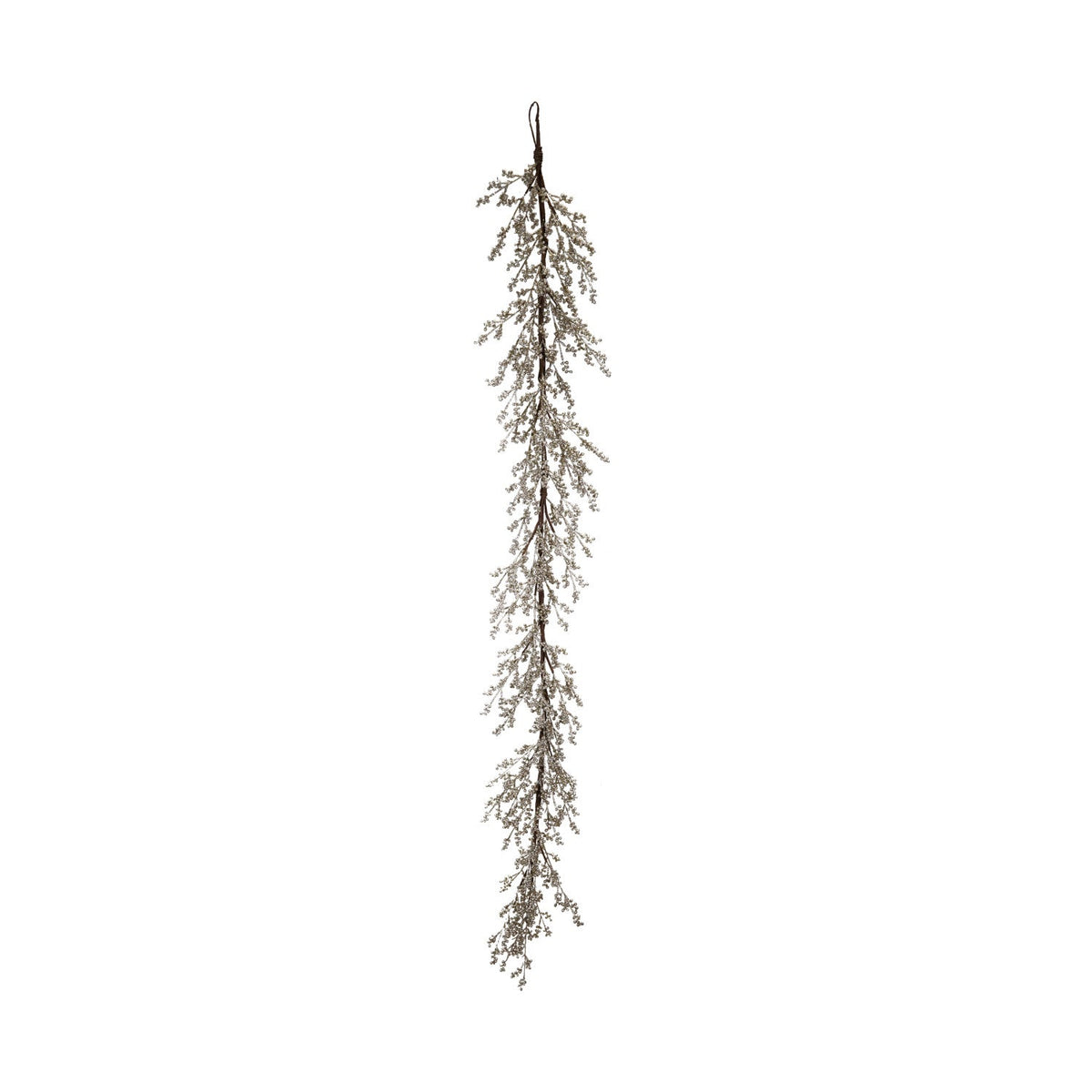 Faux Berry Garland | Antique Silver Finish | 72"L x 6"H