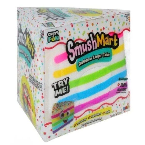 RMS® SmushMart™ Giant Rainbow Cake Slice Squishy 1pc