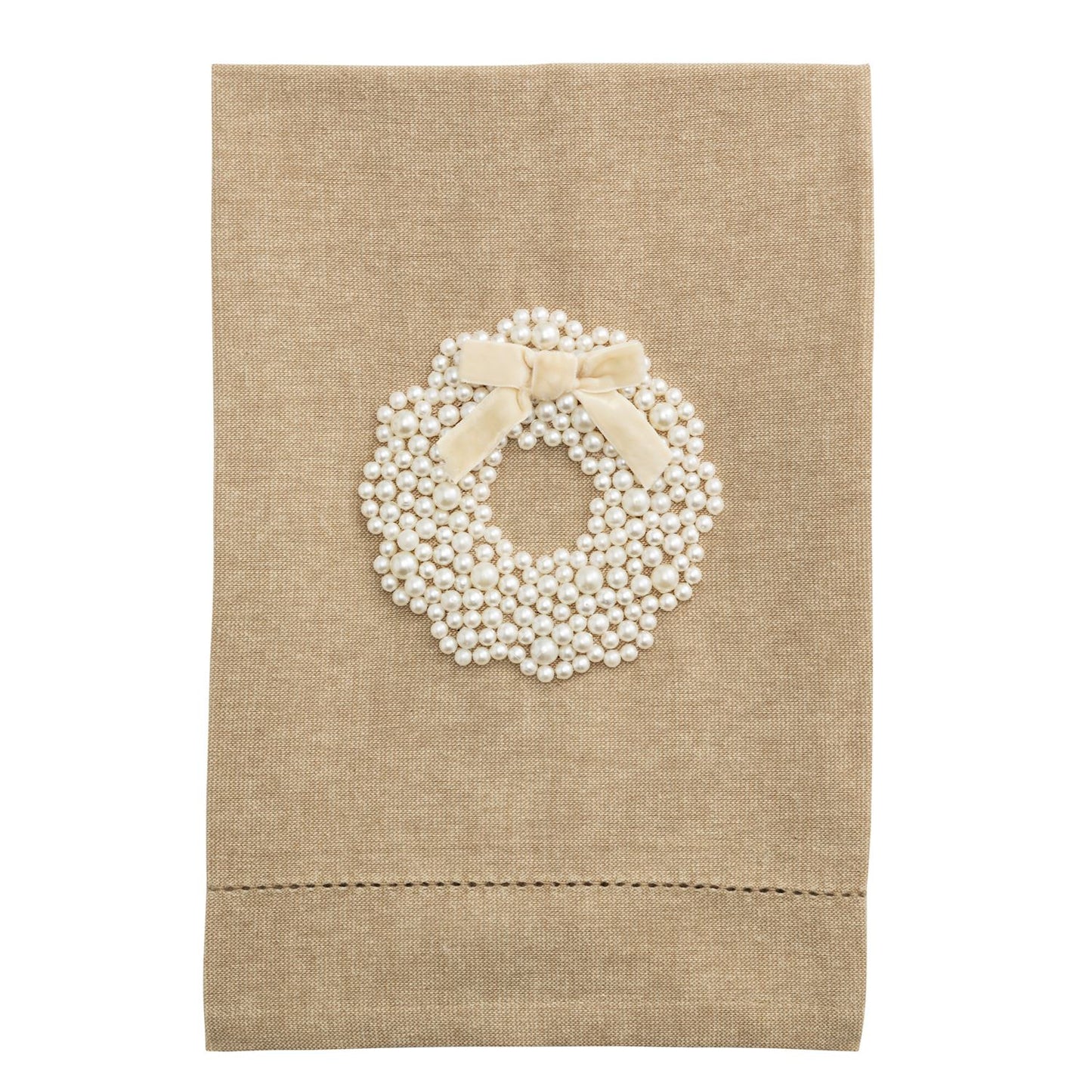 Wreath Pearl Tea Towel