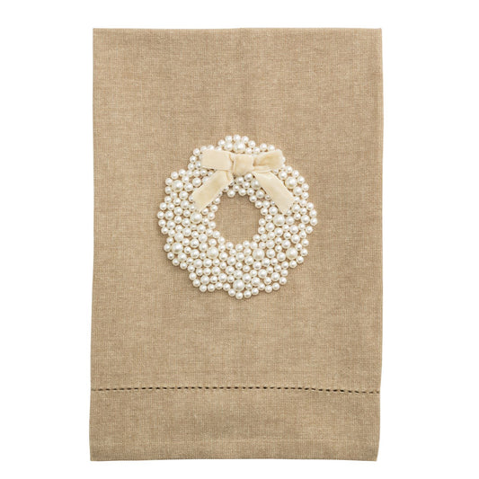 Wreath Pearl Tea Towel