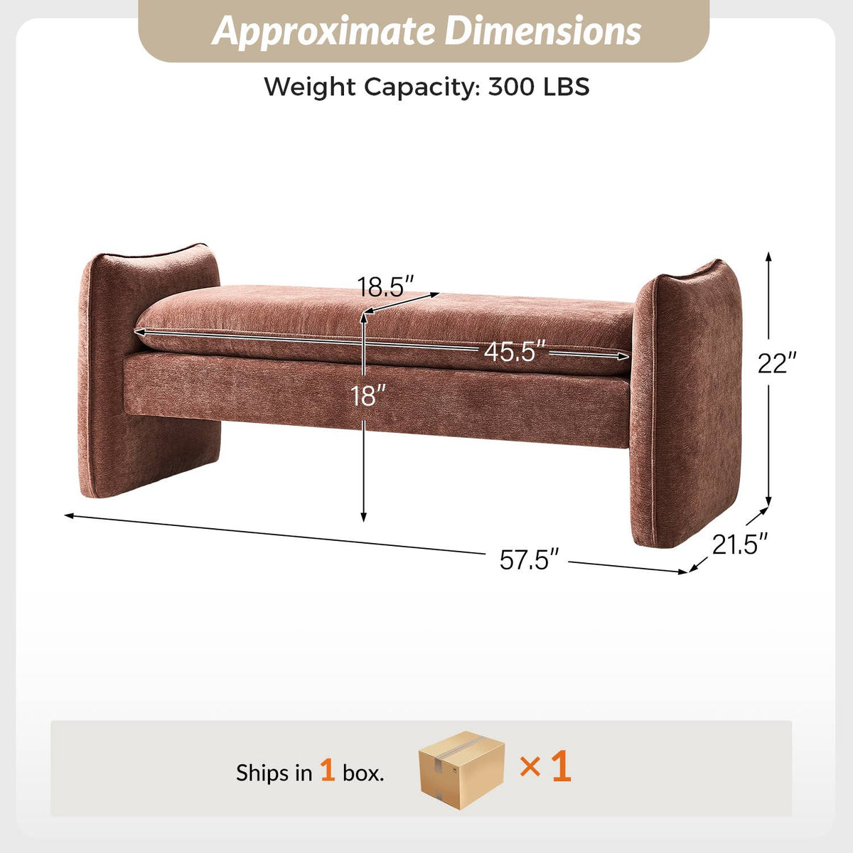 Ella Bench: Caramel