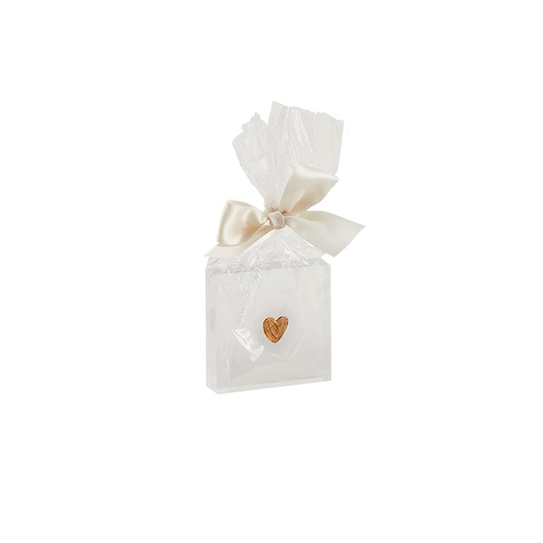Mini Etched Heart Acrylic Sitter