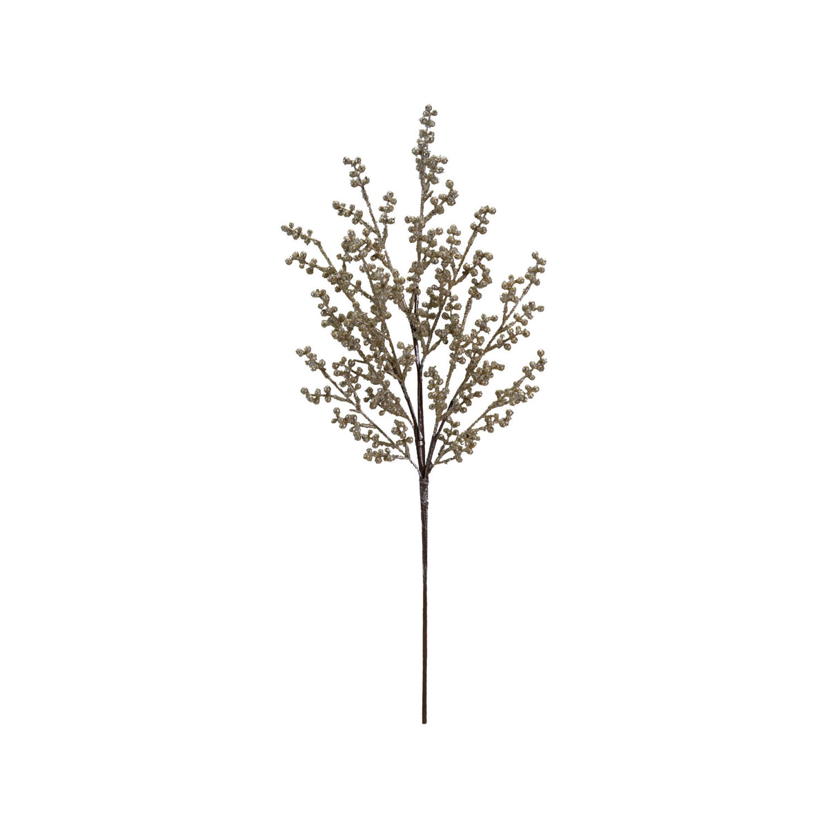 Antique Silver Faux Berry Stem – 26”