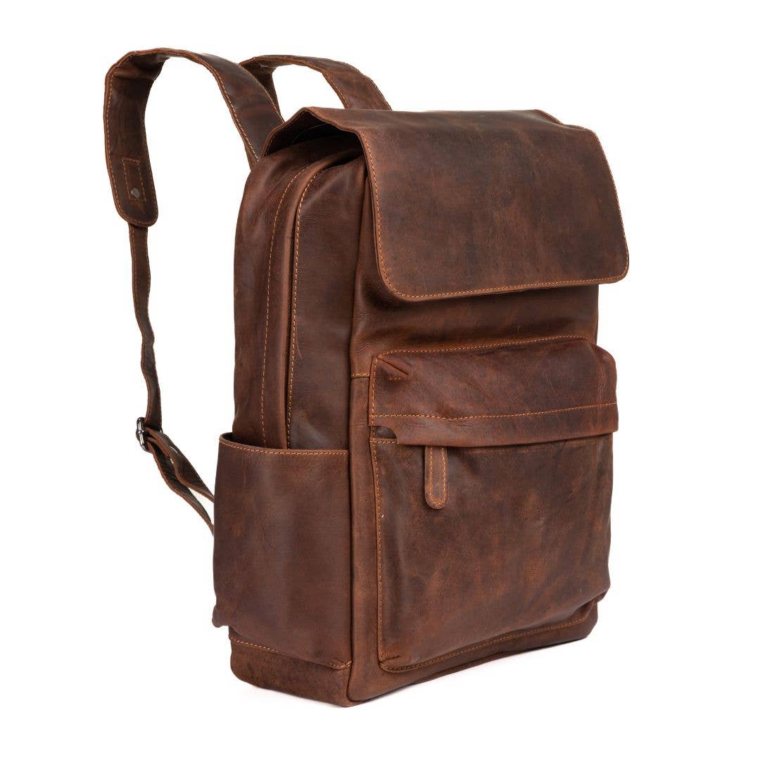 Leather Vintage Backpack Scott- Sandal