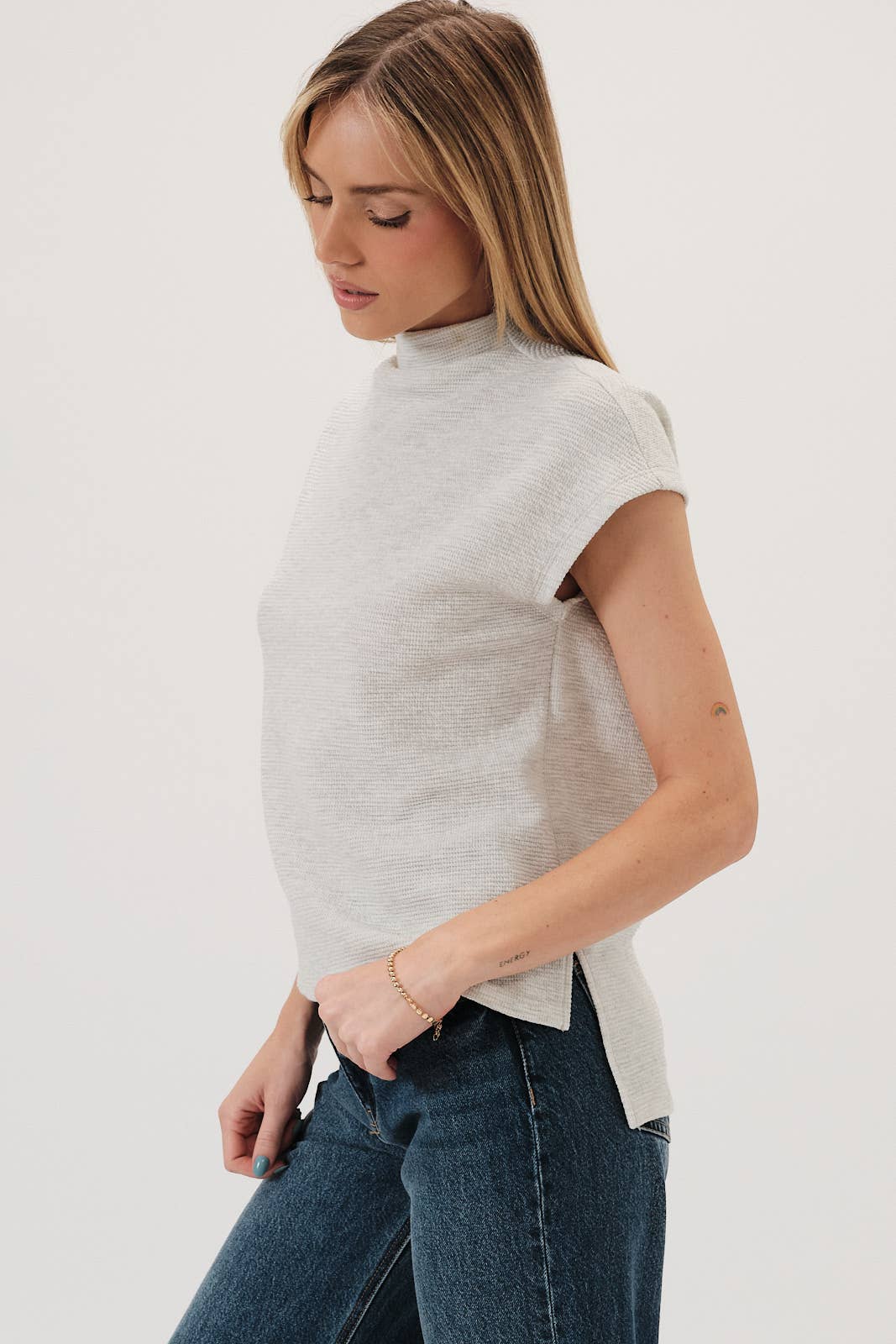 Quiet Luxury Mock Neck Top