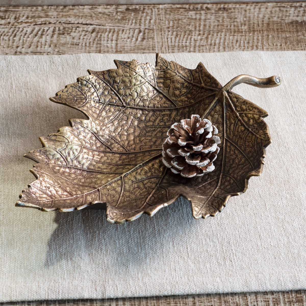 Antique Gold Leaf Dish