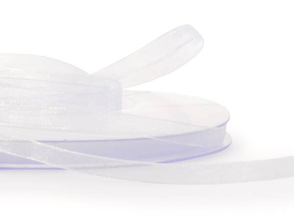 Sheer Organza Gift Packaging Ribbon: Denim Blue, 1 Pack, 7/8"x100 yards
